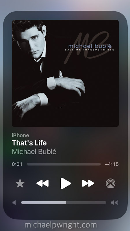 That's Life song by Michael Bublé album artwork